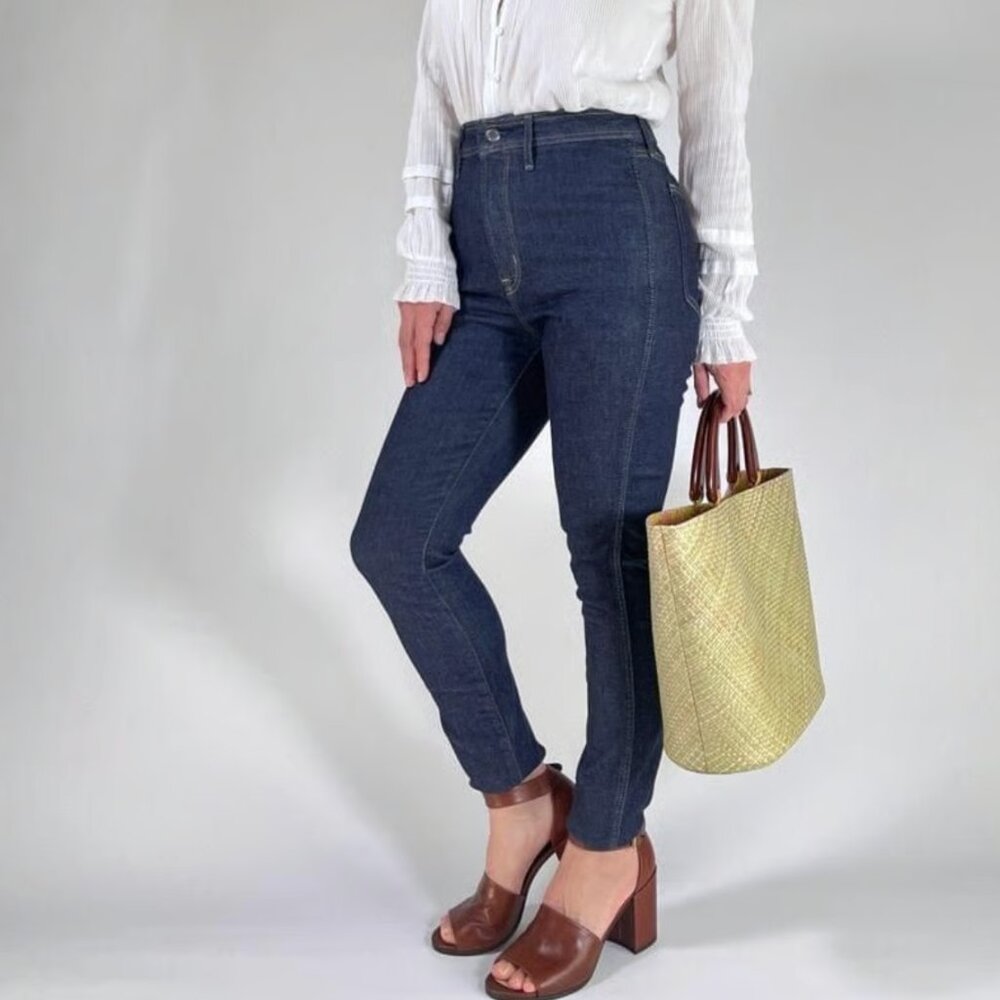 NWT Everlane The Way High Skinny Jean Blue High Stretch 27 Regular